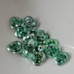 Rosor i aluminium mintgrön 15stk
