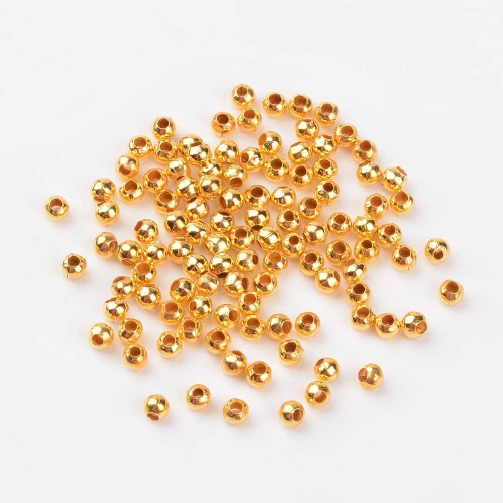 Melladels pärlor 3mm guld 200 stk