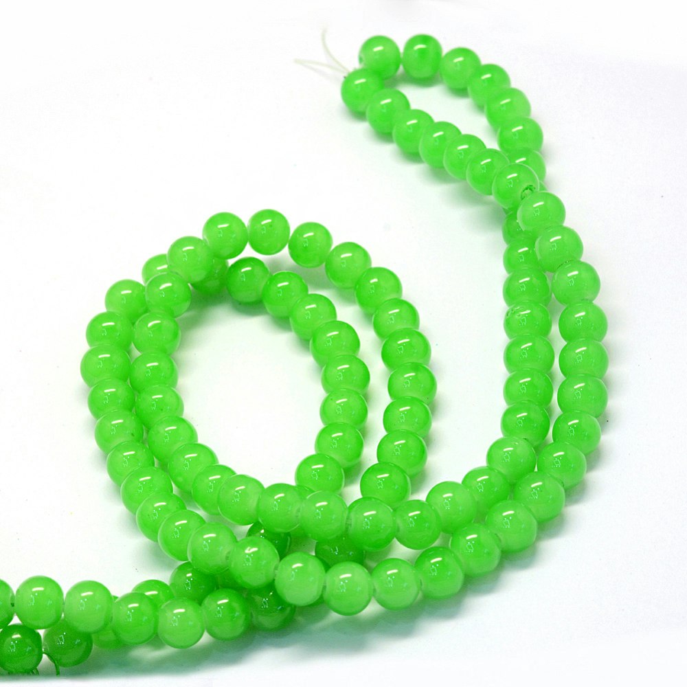 1463 Imiterad Jade 6mm grön