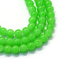 Imiterad Jade 6mm grön
