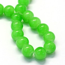 Imiterad Jade 6mm grön