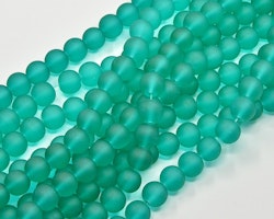 Frostade pärlor ljus havsgrön 6mm