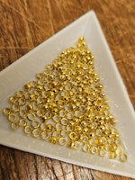 Klämpärlor 3mm guld 10 gram