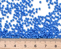 Seed bead 11/0 Toho Opaquecornflower blue (43DF) 10 gram
