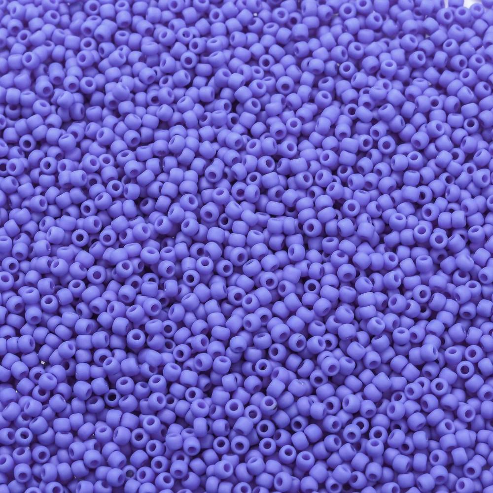 1972 Seed bead 11/0 Toho matte opaque periwinkle (48LF) 10 gram