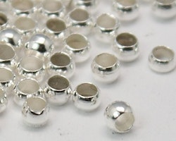 84 Klämpärlor silver 2-2,5mm 100stk