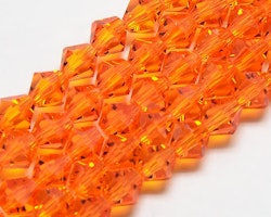 2170 Bicones glaspärlor 6mm orange
