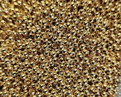 2255 Mellandels pärlor 2mm i guld 200~300stk