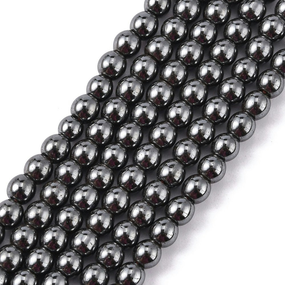 2386 Hematit syntetisk omagnetisk sträng  4mm