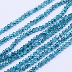 2399 Glaspärlor 3x2,5mm deep sky blue