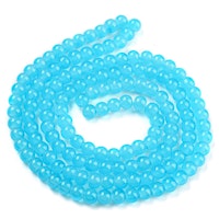 2434 Imiterad Jade 6mm medium turkos