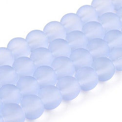 2453 Frostade pärlor lilablå 6mm