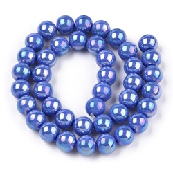 3099 Glaspärla electroskimmer 6~6,5mm royal blue