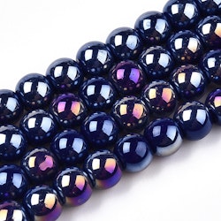 3103 Glaspärla electroskimmer 6~6,5mm dark blue