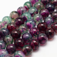 3115 Dragon vein agat 6mm colorful
