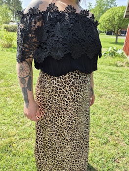 Leopard kjol