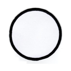 Tomt tygmärke - Cirkel (9,2 cm) - Enkel