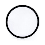 Tomt tygmärke - Cirkel (9,4 cm) - Enkel