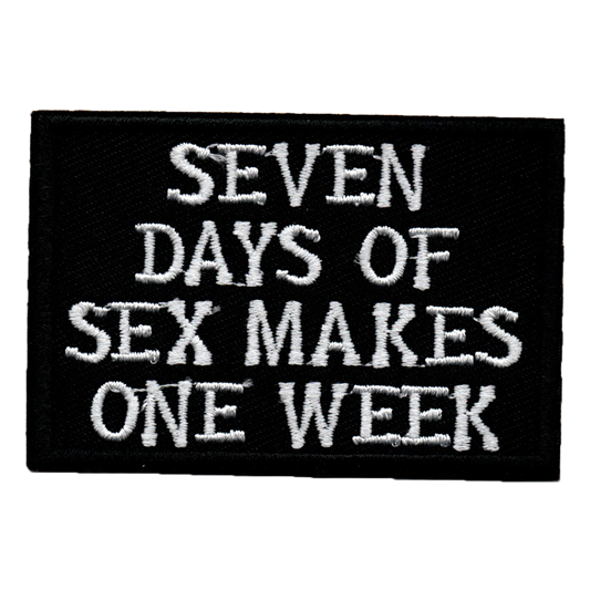 Seven days of sex makes one week