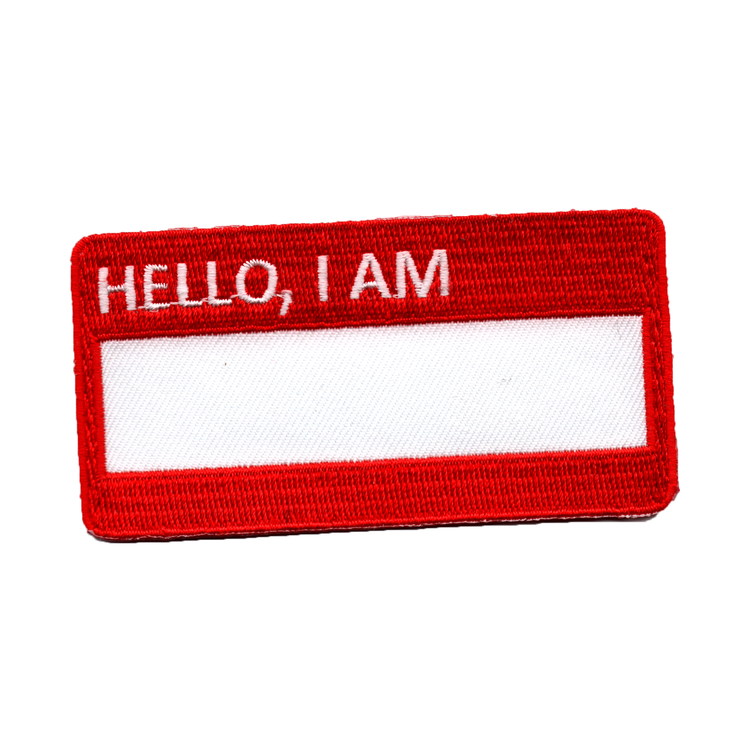 Namnskylt - Hello, I am -blank-