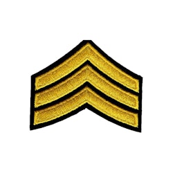 Sergeant stripes (Gul)