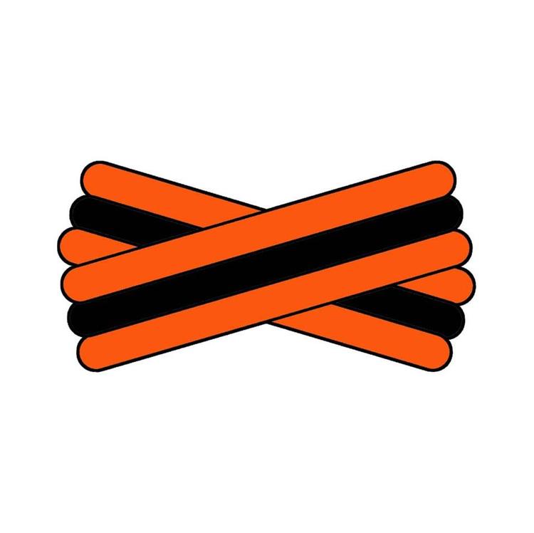 Spegatt (Orange - Black - Orange)