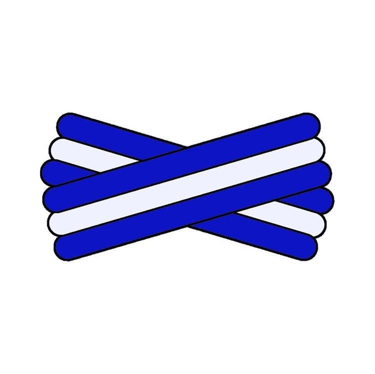 Spegatt (Royal Blue - White - Royal Blue)