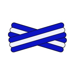 Spegatt (Royal Blue - White - Royal Blue)