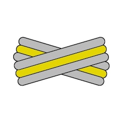 Spegatt (Silver - Yellow - Silver)