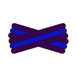 Spegatt (Purple - Royal Blue - Purple)