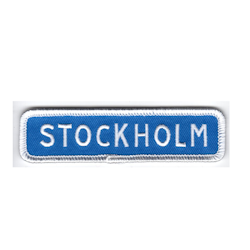 Stockholm vägskylt