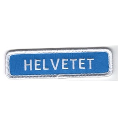 Helvetet vägskylt