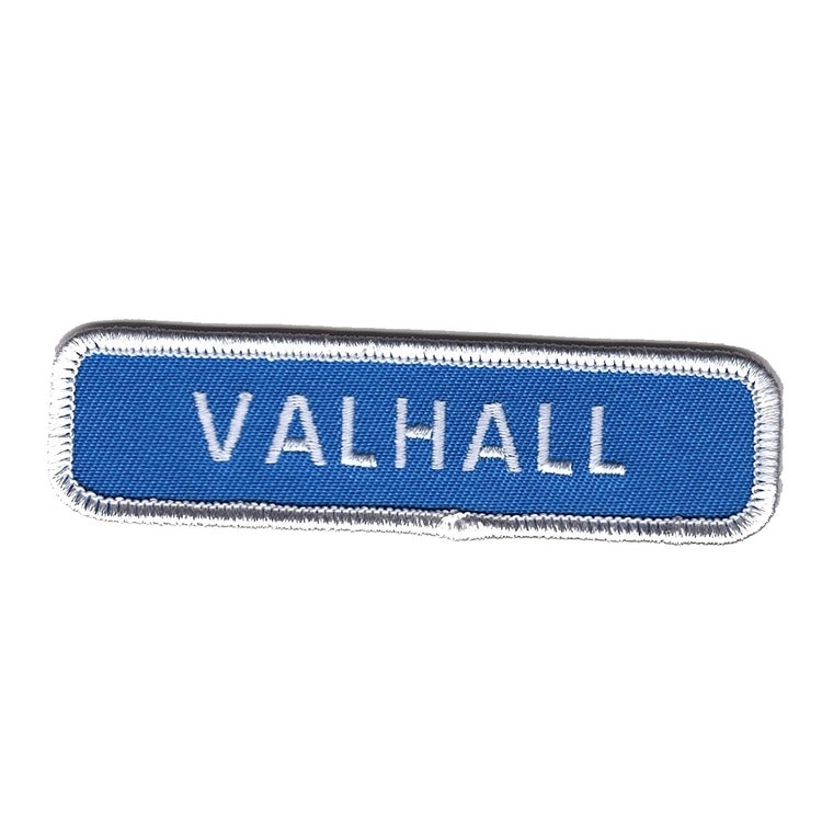 Valhall vägskylt