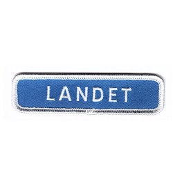 Landet vägskylt