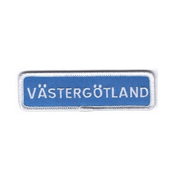 Västergötland vägskylt