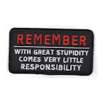 With great stupidity comes very little responsibility