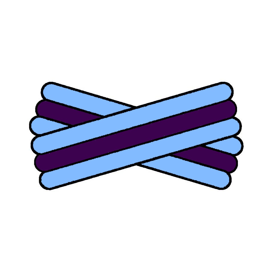 Spegatt (Light Blue - Purple - Light Blue)