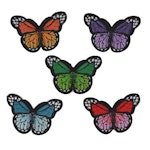 Fjärilar (5 färger)