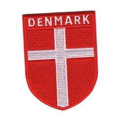 Flagga Denmark - sköld