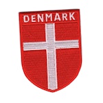 Flagga Denmark - sköld