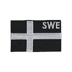Swe-flagg - svart/vit