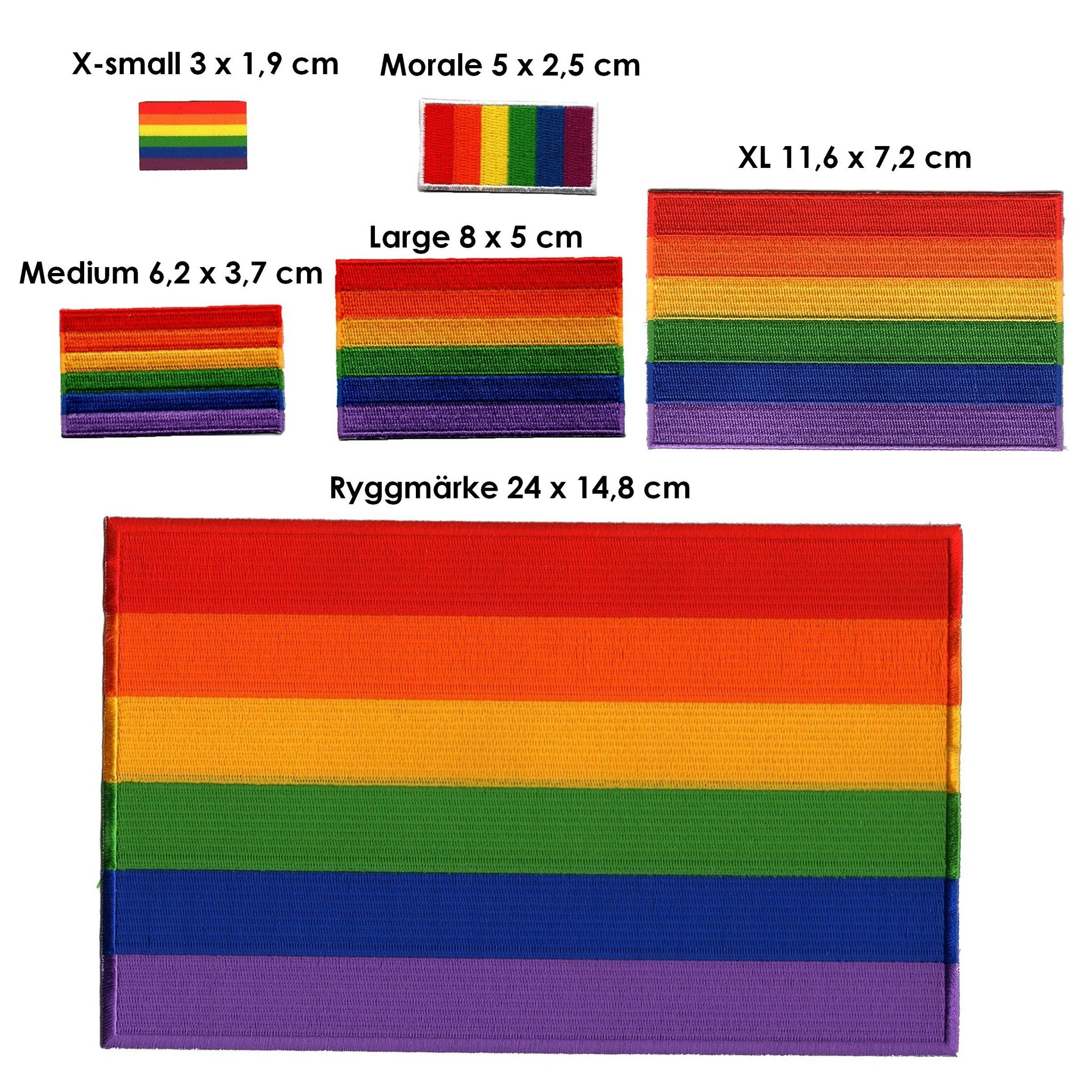 Prideflagga / Regnbågsflagga (Flera varianter)