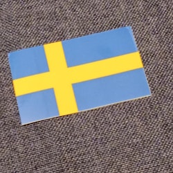Sveriges flagga (L) - Klistermärke