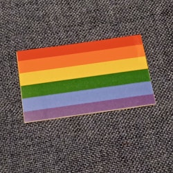 Pride flagga (L) - Klistermärke