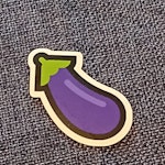 Eggplant emoji - Klistermärke