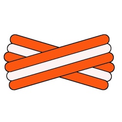 Spegatt (Orange - White - Orange)