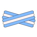 Spegatt (Light Blue - White - Light Blue)