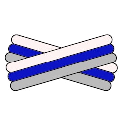 Spegatt (White - Royal Blue - Silver)