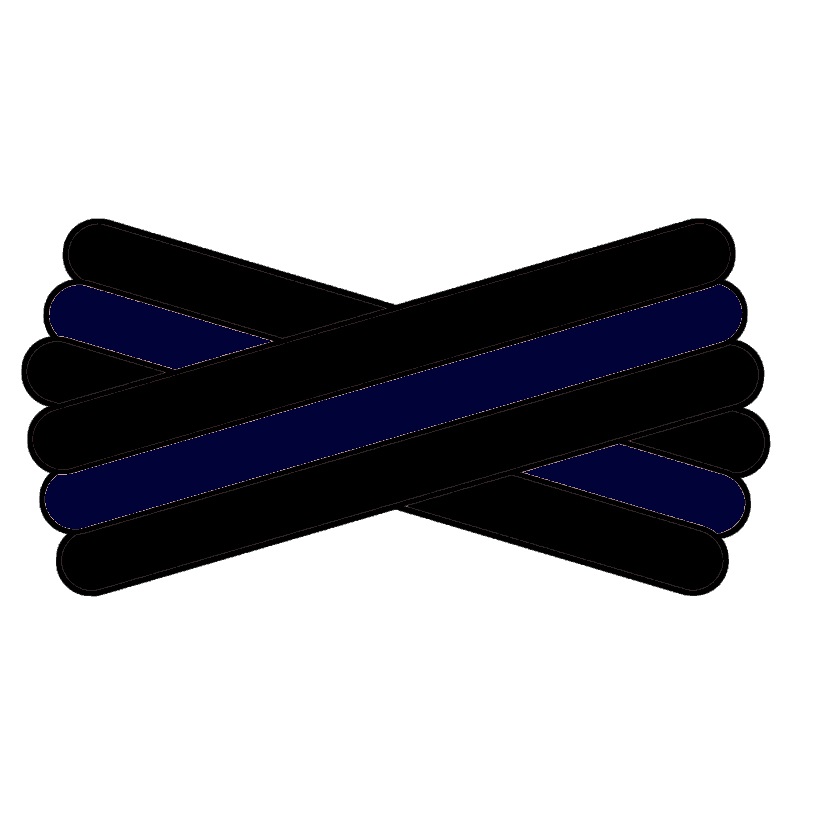 Spegatt (Black - Navy Blue - Black)