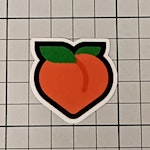 Persika emoji - Klistermärke